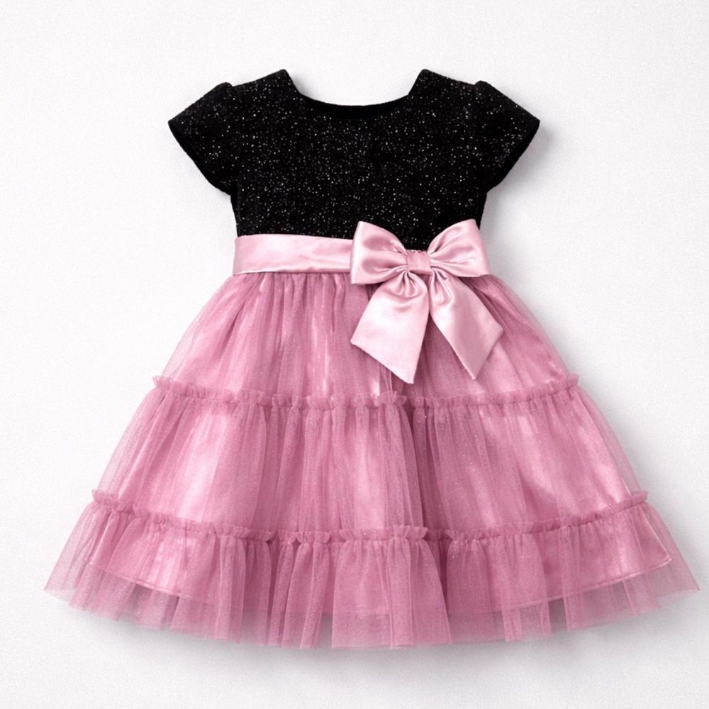 Jona Michelle Black and purple sparkle velvet and tulle formal dress size 3T